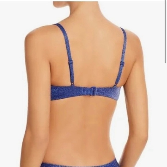 AQUA Swim Shimmer Twist Front Bikini Top NWT - Picture 16 of 16